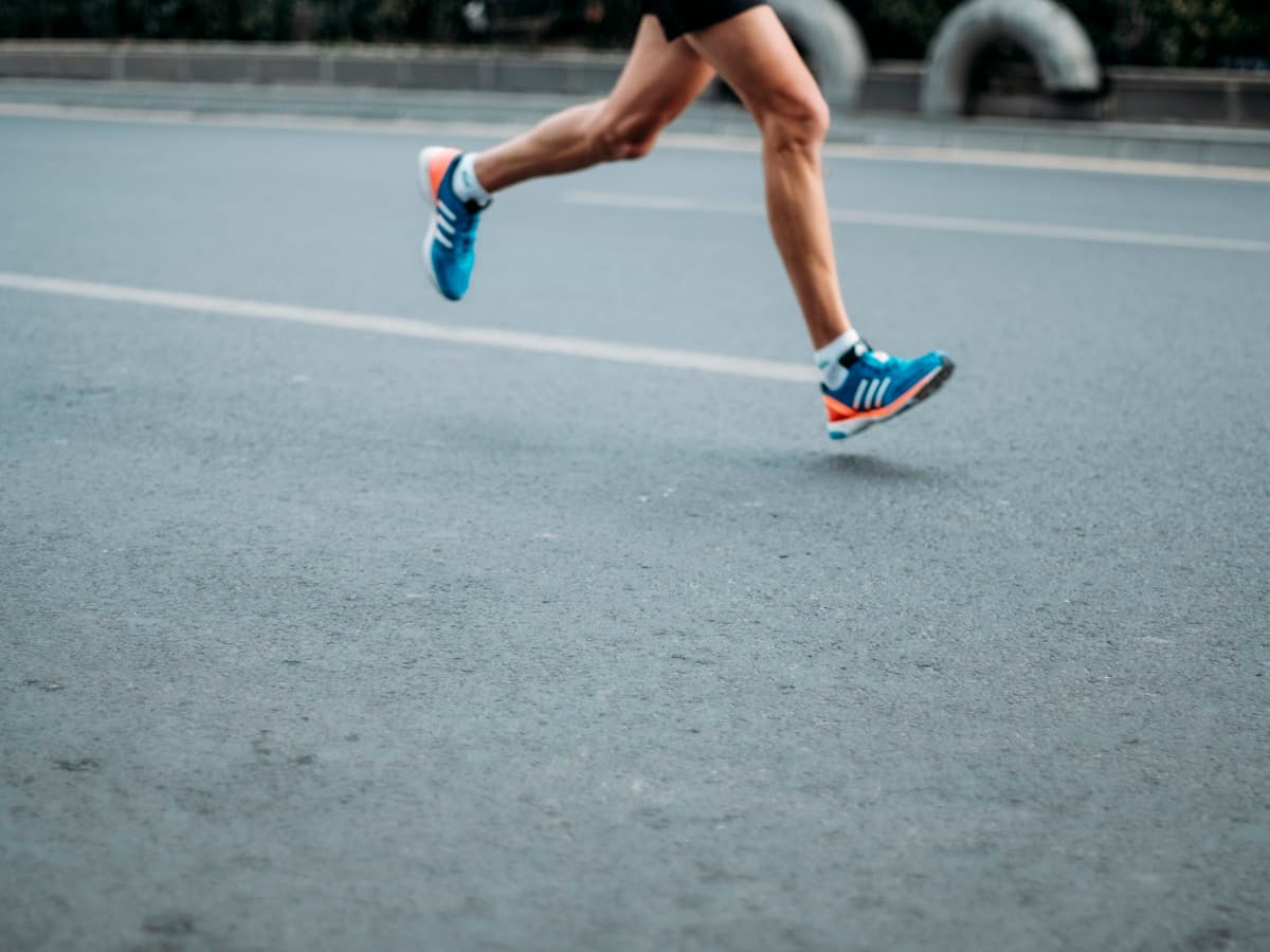 Man running with stamina